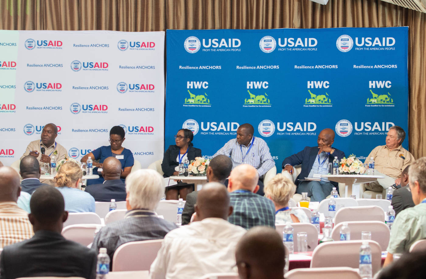 Expert panel of experts at the USAID human-wildlife conflict/coexistence workshop